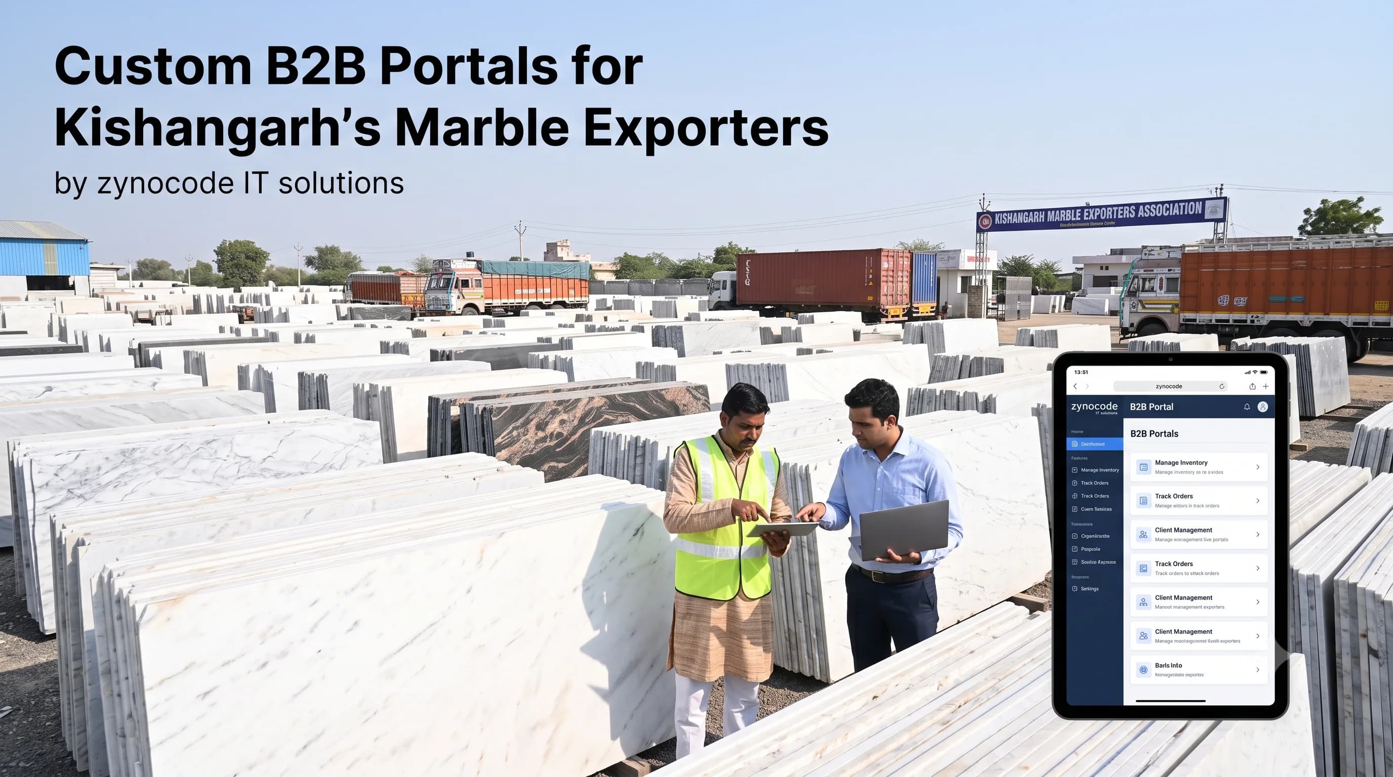Custom B2B Portals for Kishangarh's Marble Exporters