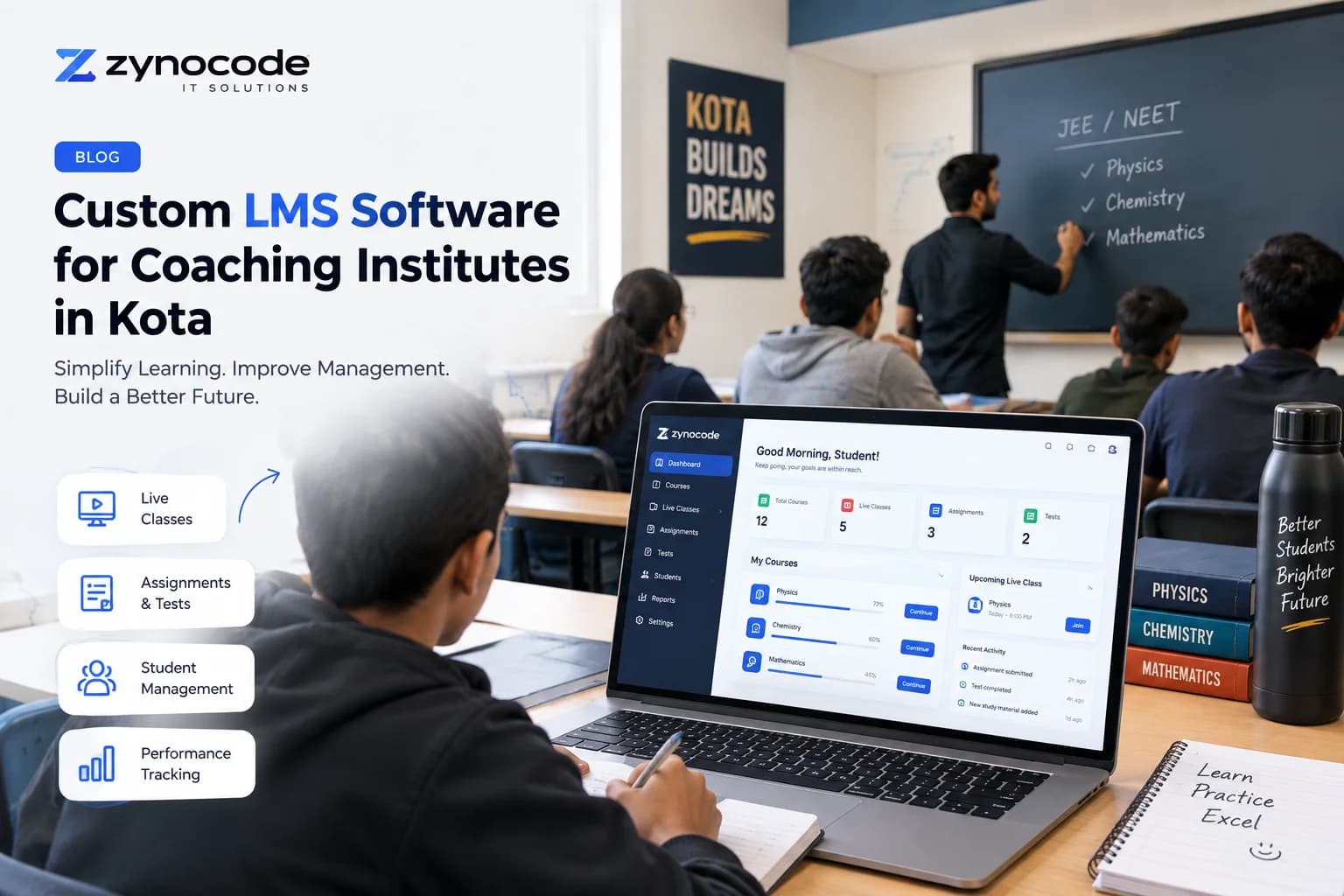 Custom LMS Software Development for Coaching Institutes in Kota