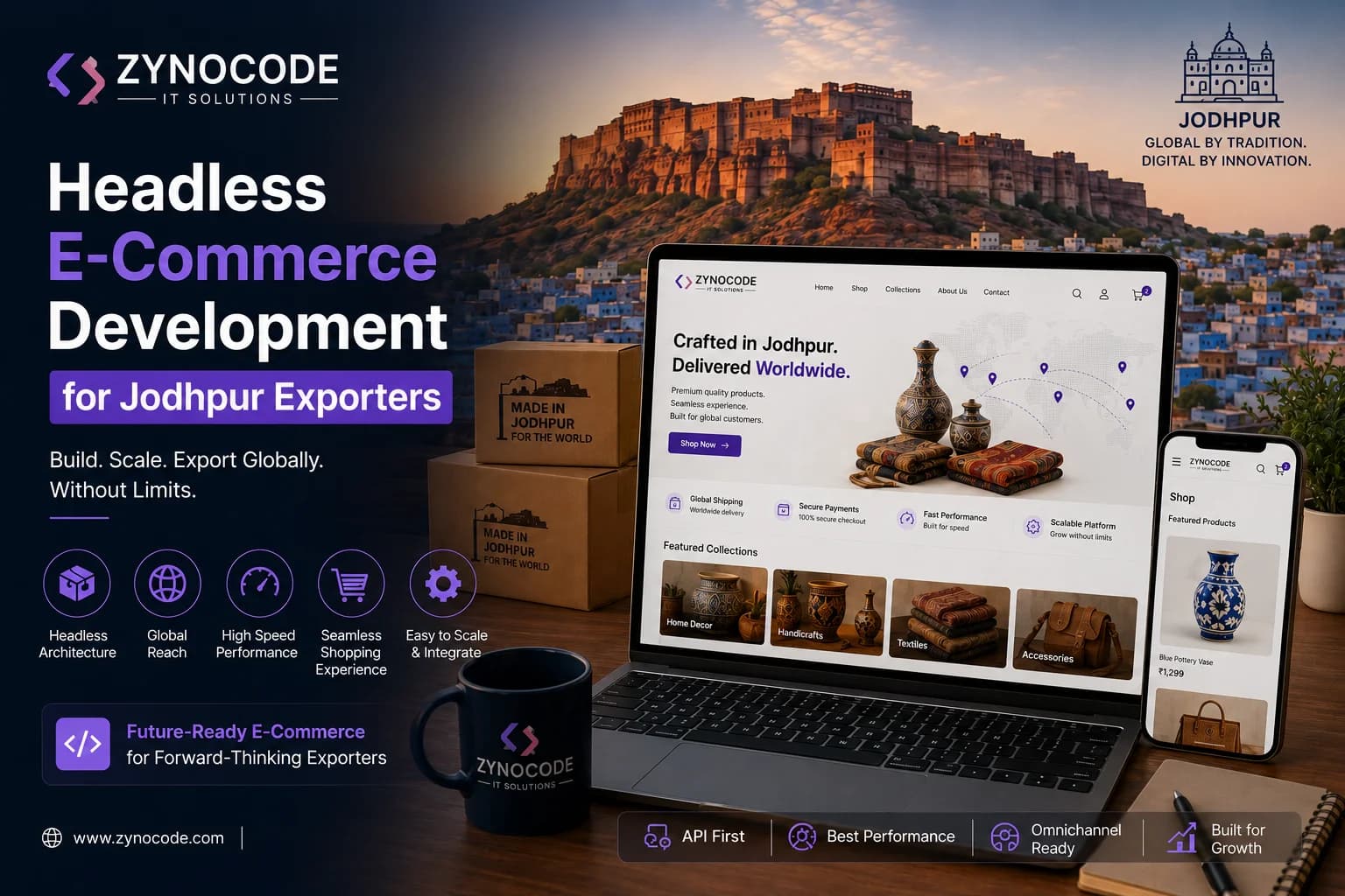 Headless E-Commerce Development for Jodhpur Exporters