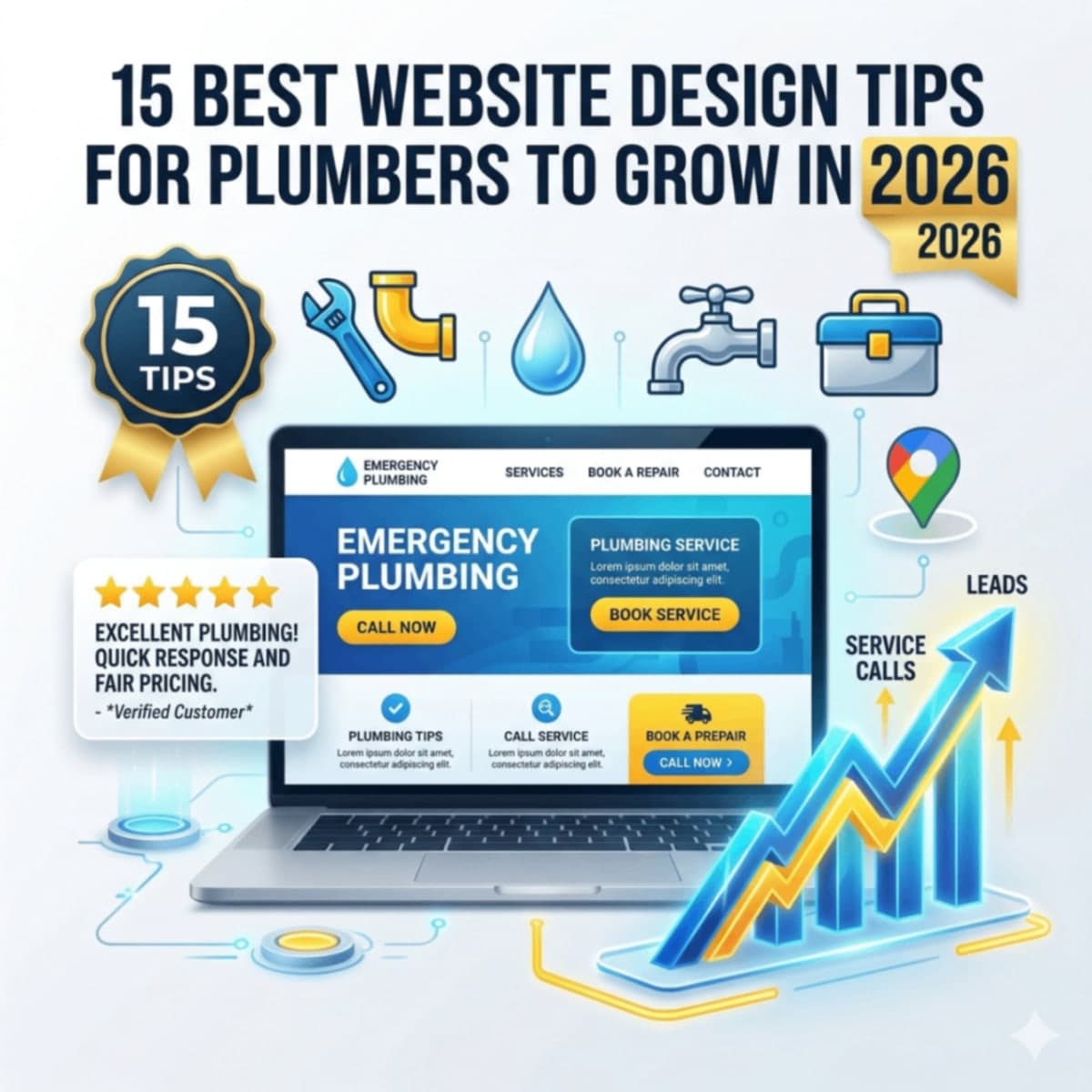 15 Best Website Design Tips for Plumbers to Grow in 2026