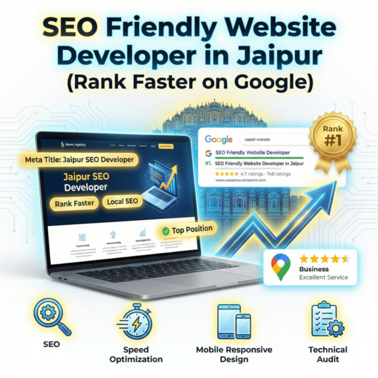 SEO Friendly Website Developer in Jaipur (Rank Faster on Google)